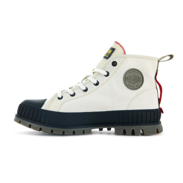 Bottes Palladium Pallashock Supply Hi Femme Blanche | FR XDJ371L